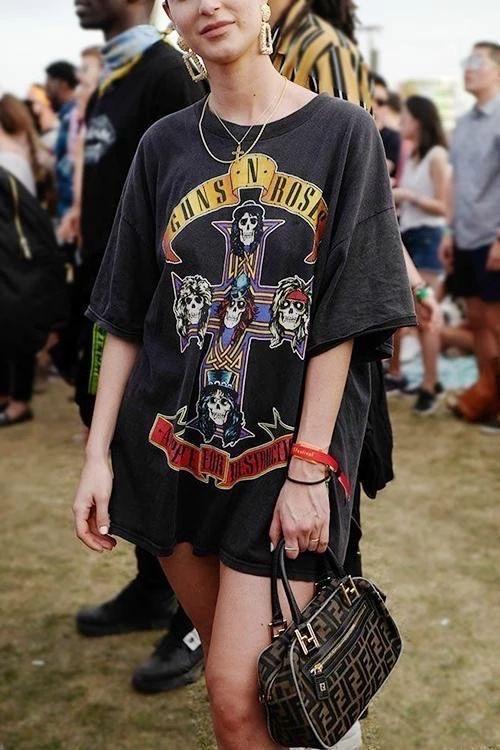 Graphic T-shirts with band logo