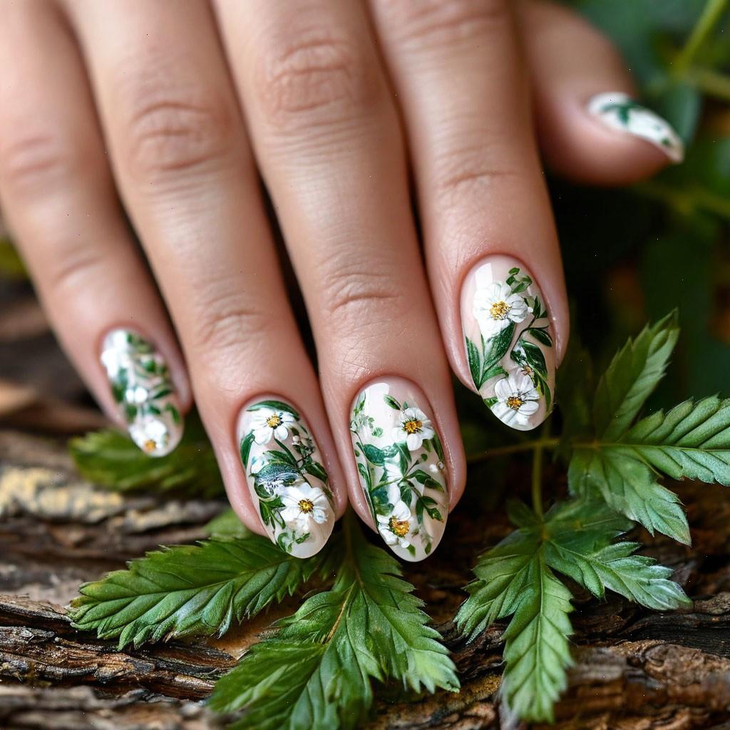 Tiny Florals or Leaves